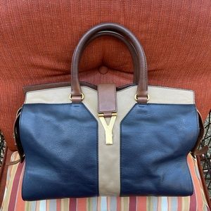 ✨SOLD✨YSL Leather Color Block Handbag